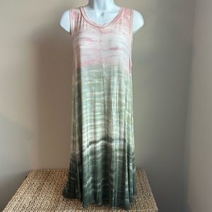 CUPIO Tie Dye Ombré Sleeveless Dress